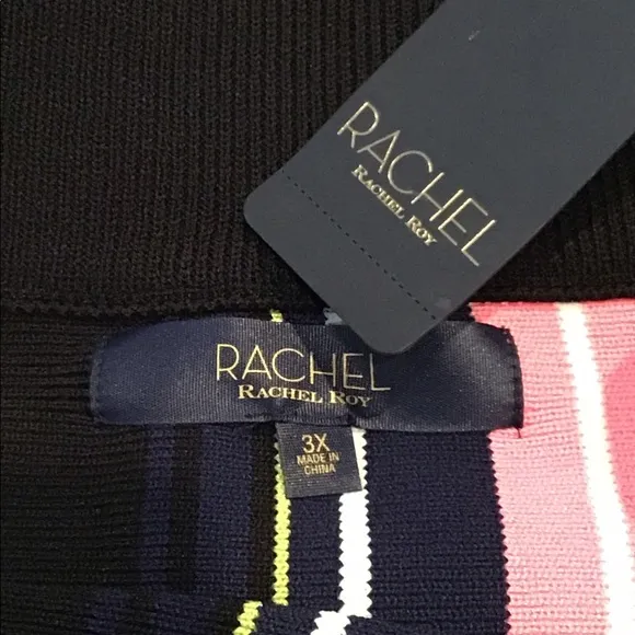 RACHEL Rachel Roy Olivia Striped Knit Pencil Skirt