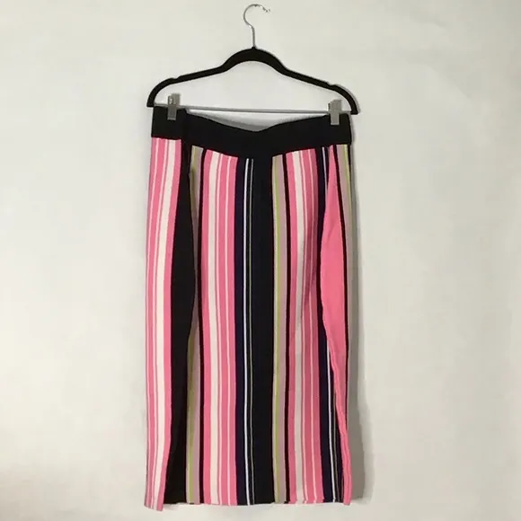 RACHEL Rachel Roy Olivia Striped Knit Pencil Skirt