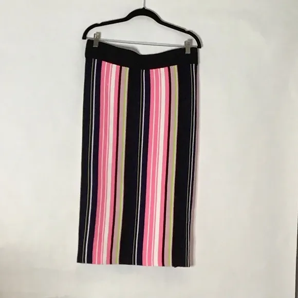 RACHEL Rachel Roy Olivia Striped Knit Pencil Skirt