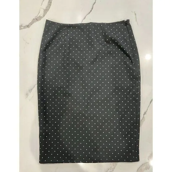 Rebecca Taylor NEW Pencil Skirt Lace Up Back in Black Size 4