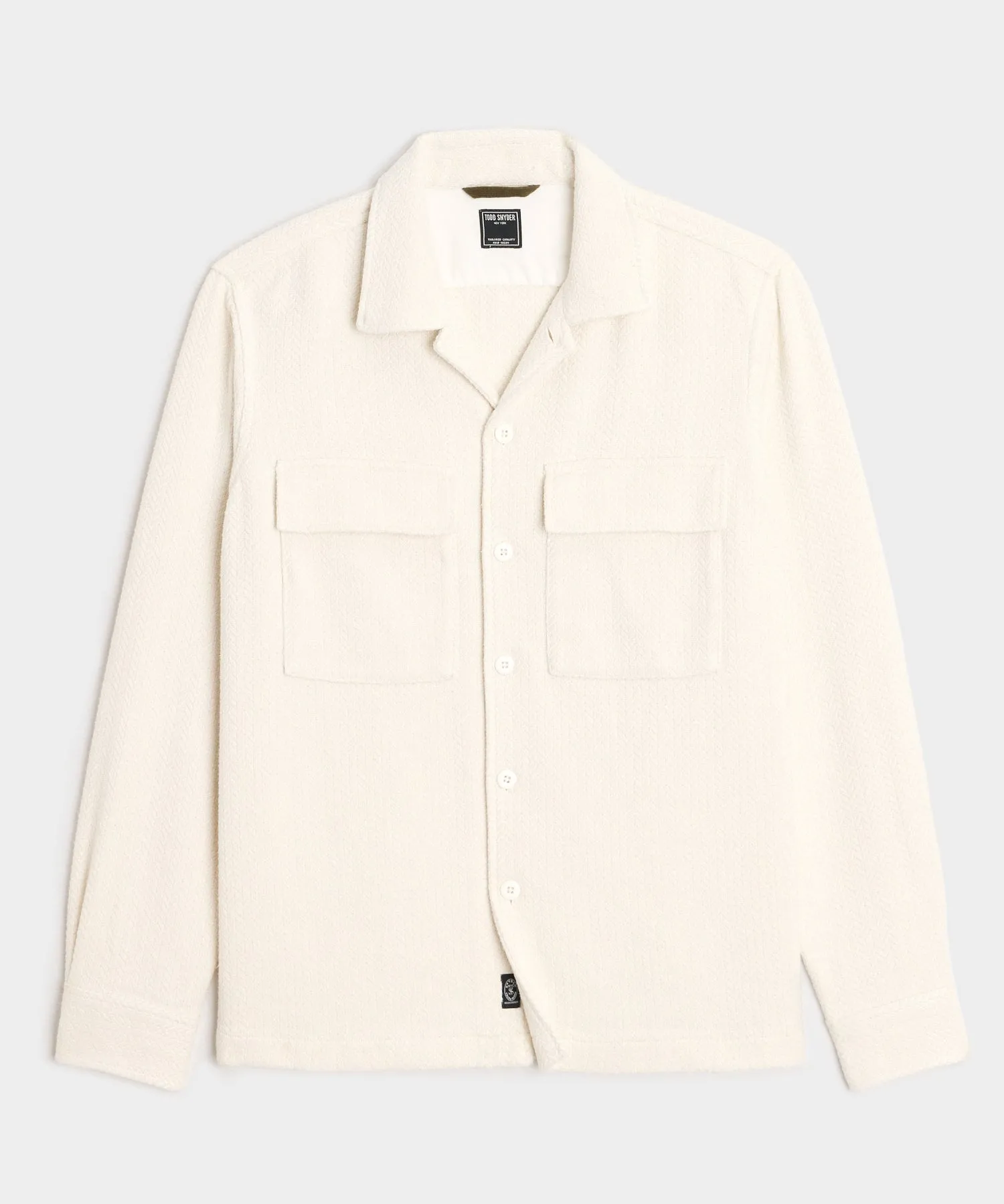 Relaxed Fit Italian Linen-Cotton Shirt Jacket