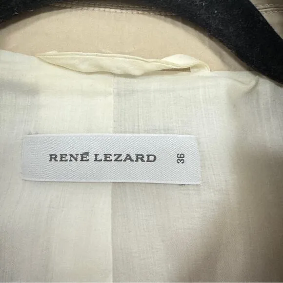 Rene Lezard Cream Skirt Suit Two Piece Set Women’s 4 Work Career Office Blazer