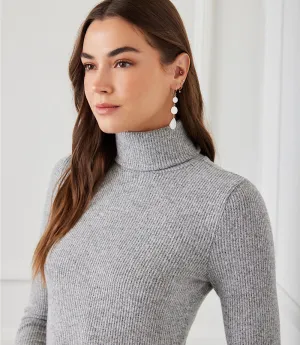 Ribbed Turtleneck Top