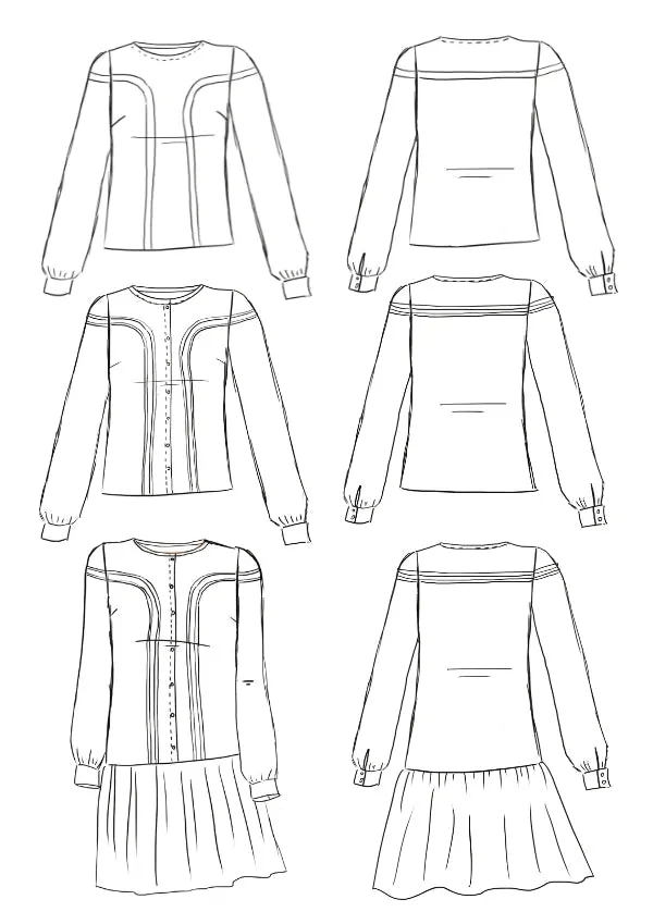 Robe/Blouse TRIBECA Patron de couture Pochette - MAISON FAUVE