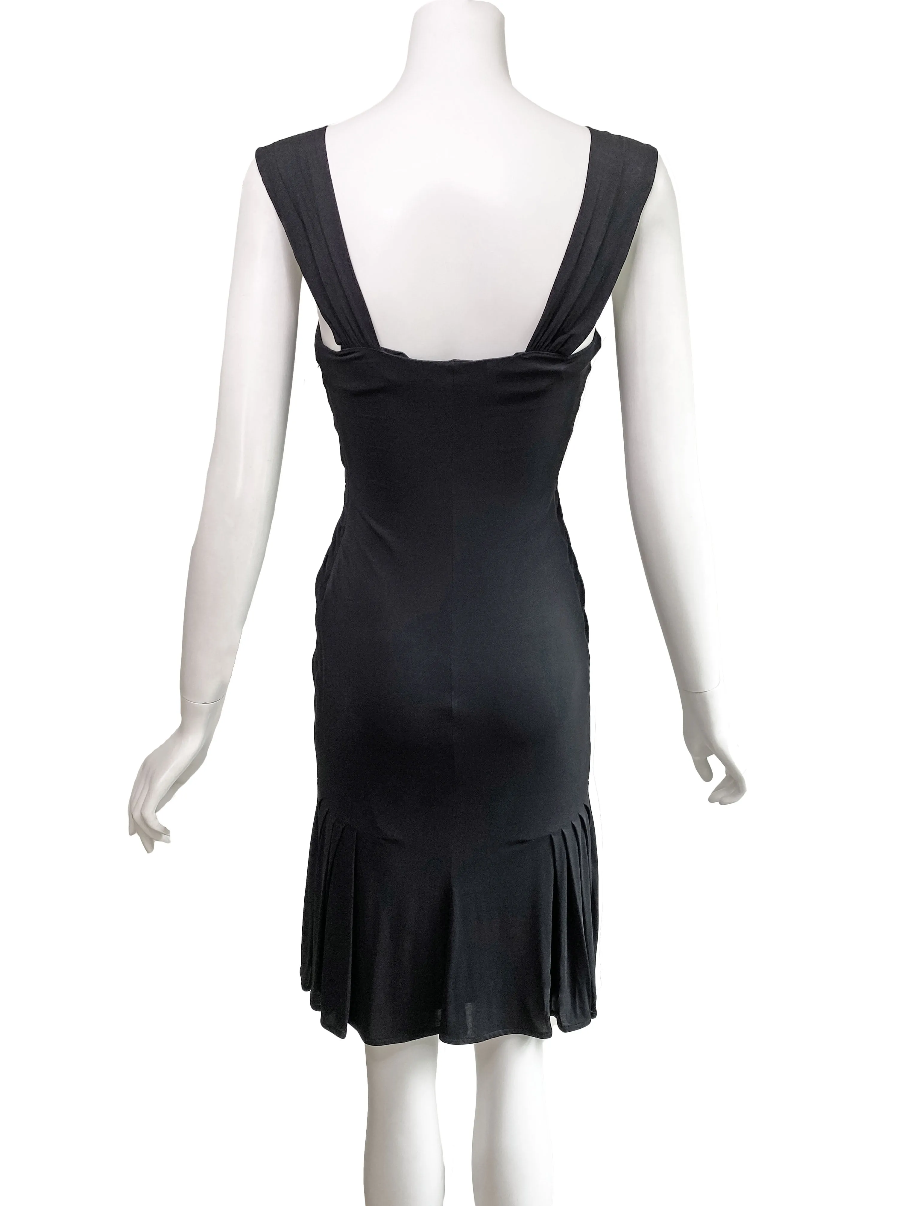 Roberto Cavalli Y2K Pleated Jersey Dress