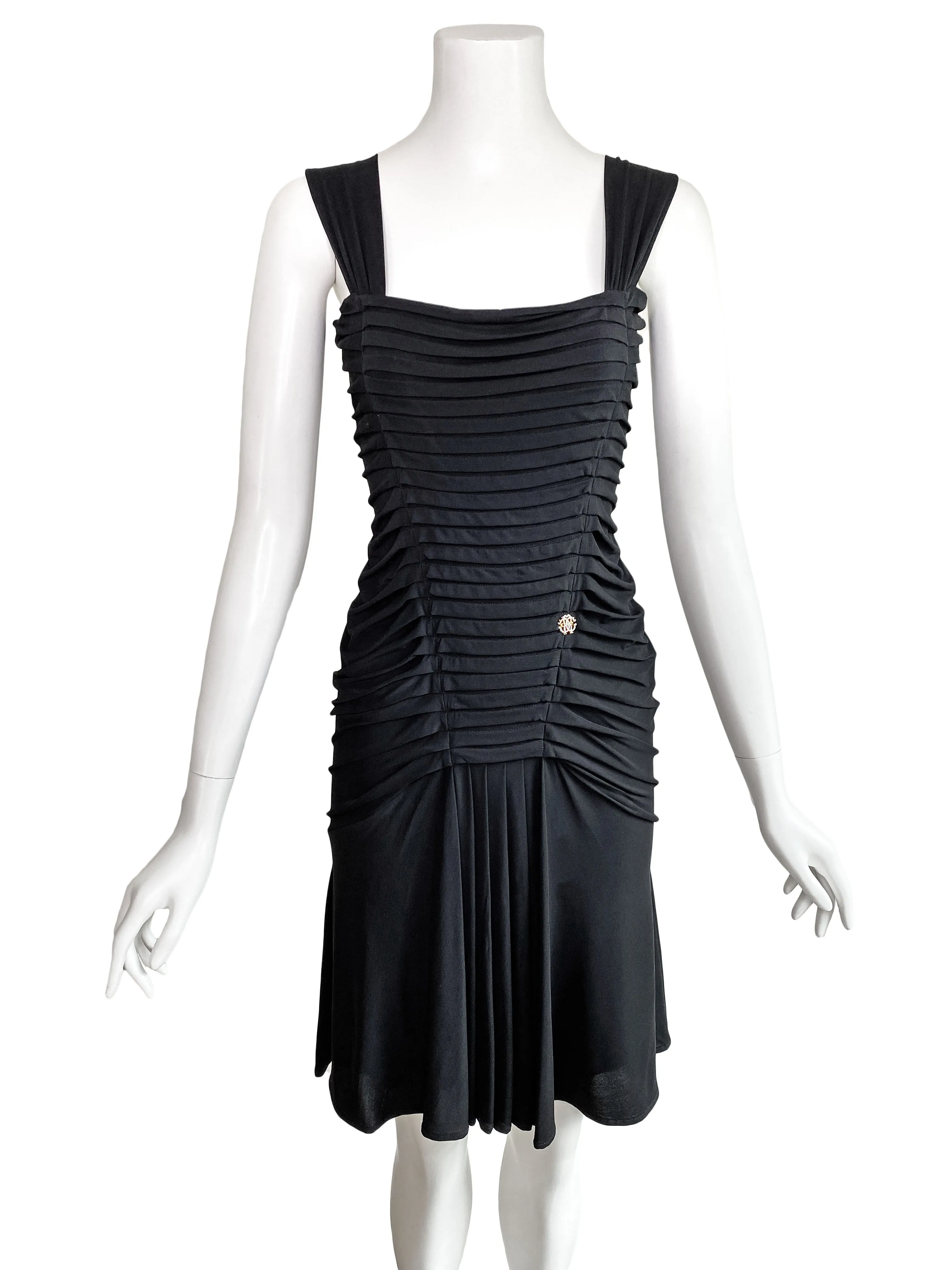 Roberto Cavalli Y2K Pleated Jersey Dress