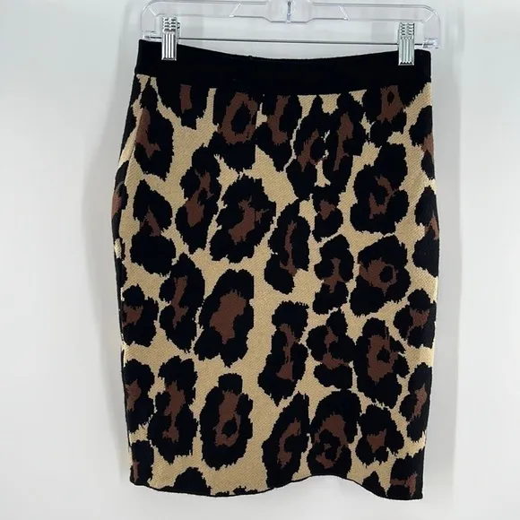 Romeo &amp; Juliet Couture Animal Print Knit Pencil Skirt NEW WITH TAGS