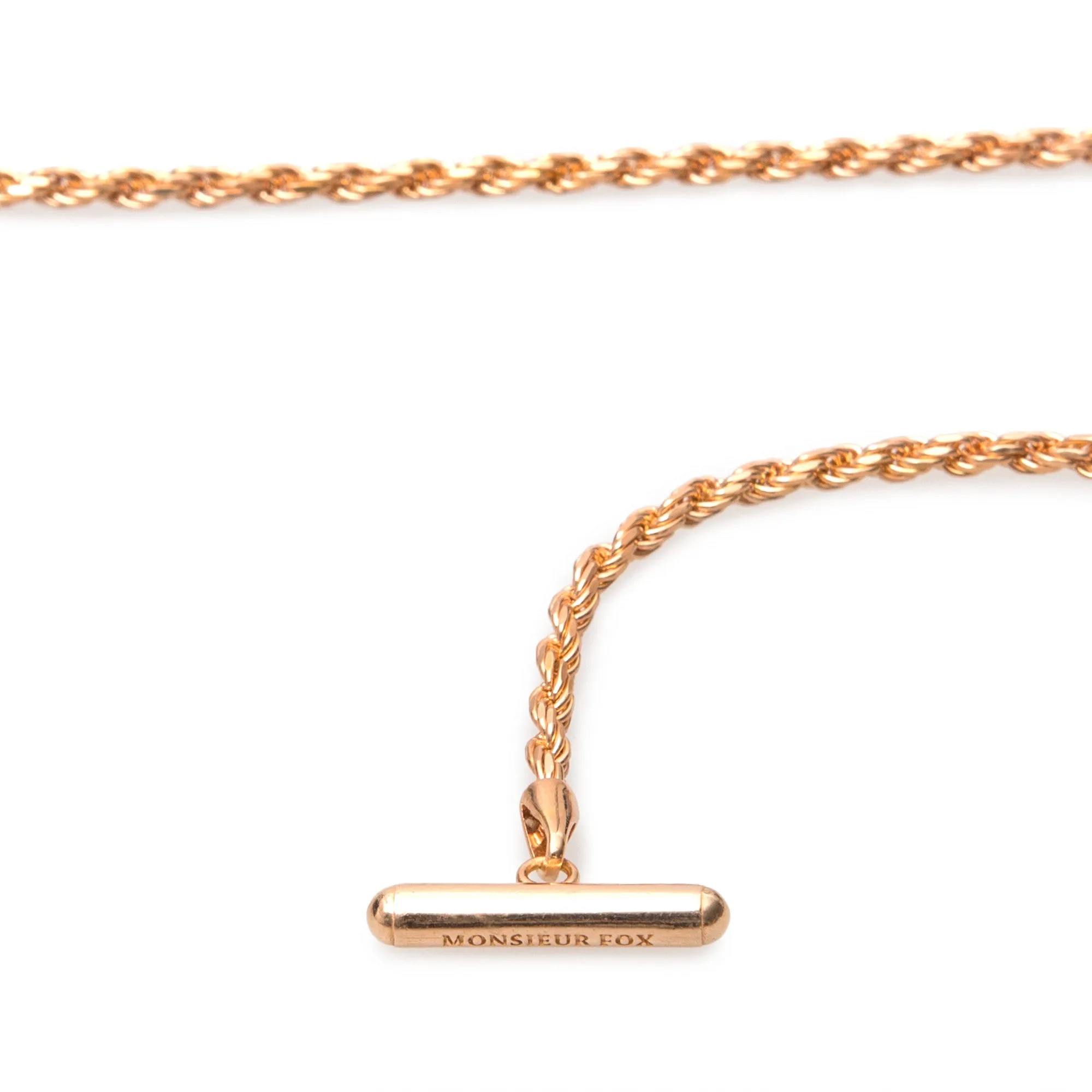 Rose Gold Fox Lapel Chain