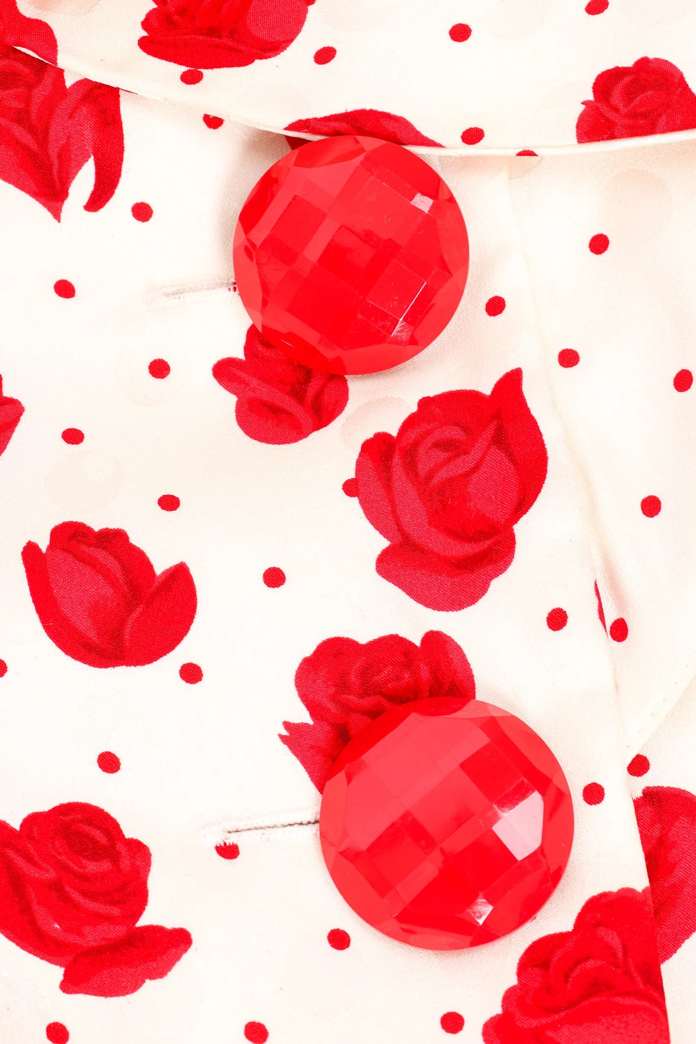 Rose Print Peplum Jacket & Skirt Set