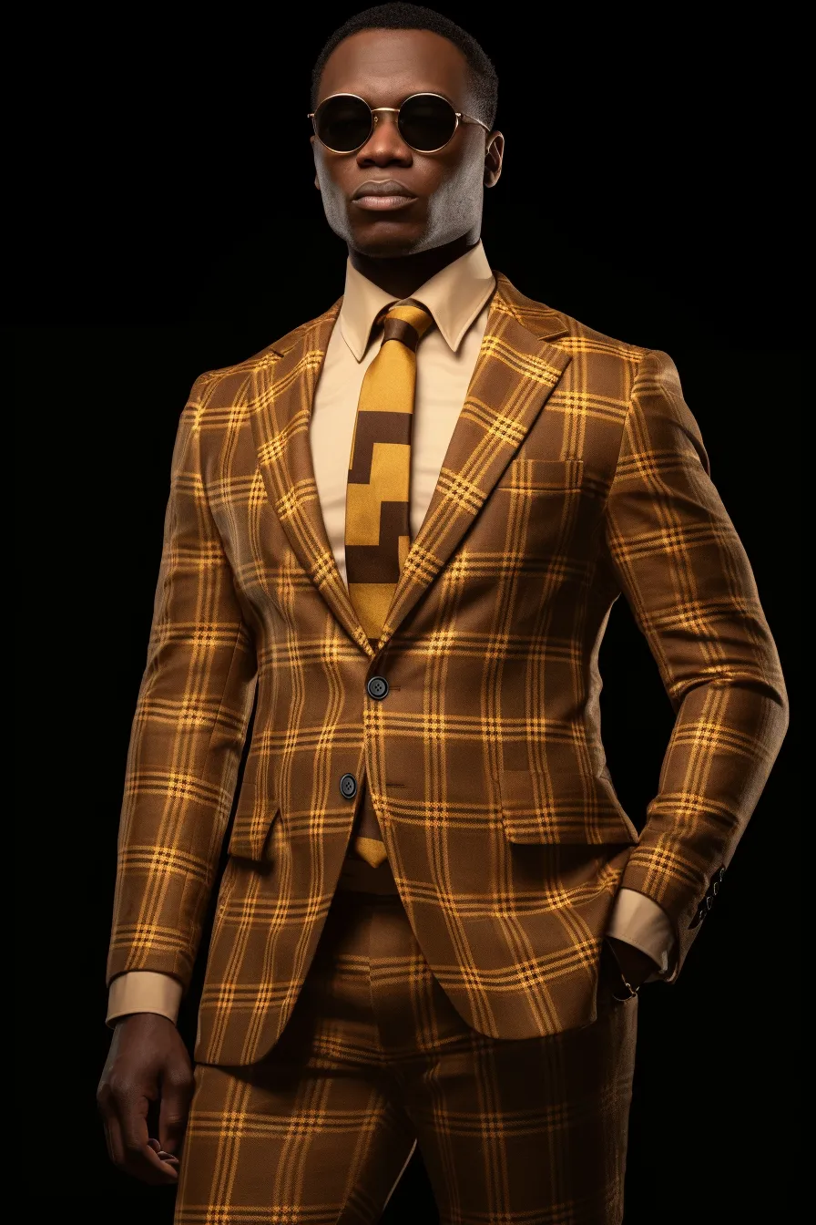 Rulercosplay Mens 2 Piece Print Suit Floral Party Dress Jacket Slim 2 Button Blazer Pants