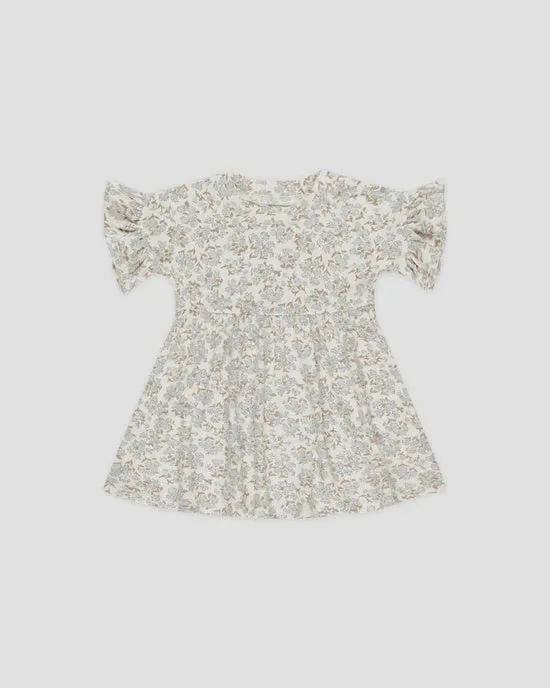 Rylee & Cru - Babydoll Dress - Blue Ditsy