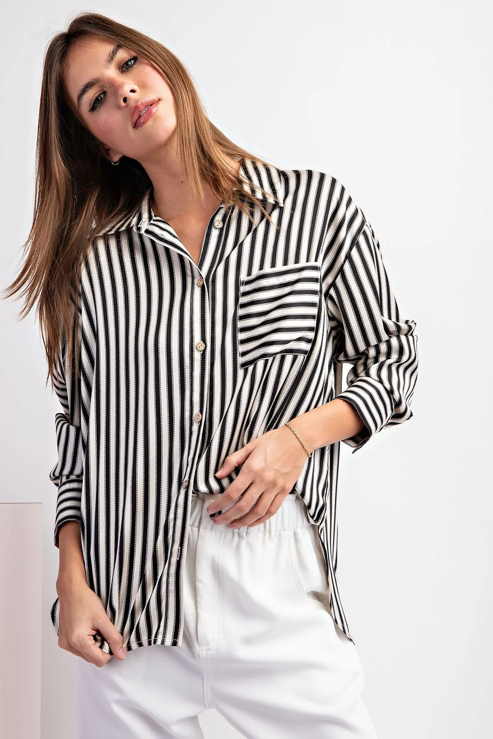 Sadie Satin Blouse