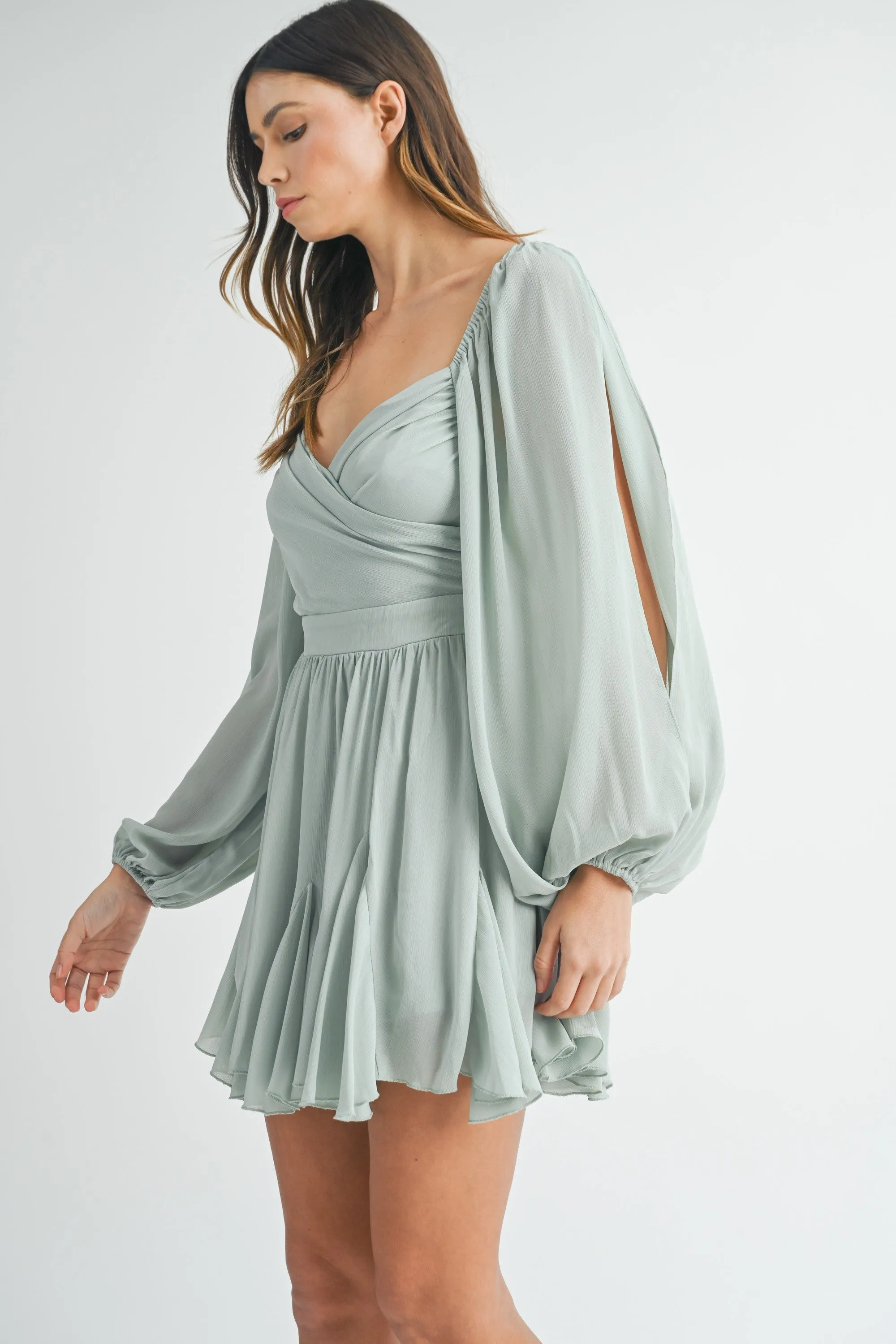 Sage Lattice Back Romper
