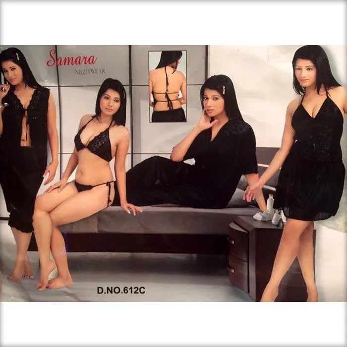 SAMARA ( 612 ) 6PC BRIDAL NIGHTWEAR SET