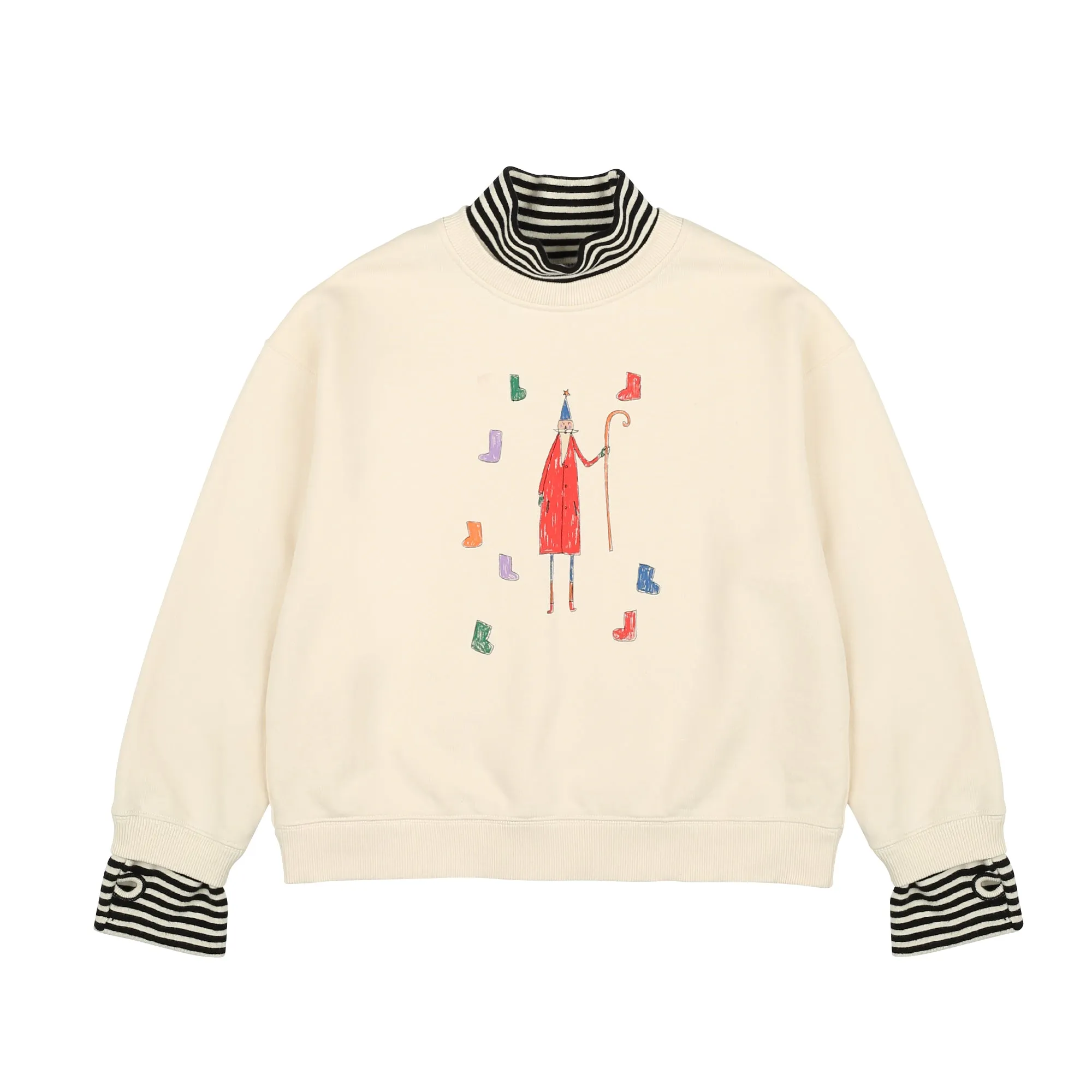 Santa Layered Sweatshirt by Jelly Mallow *LAST PIECE 8 years*