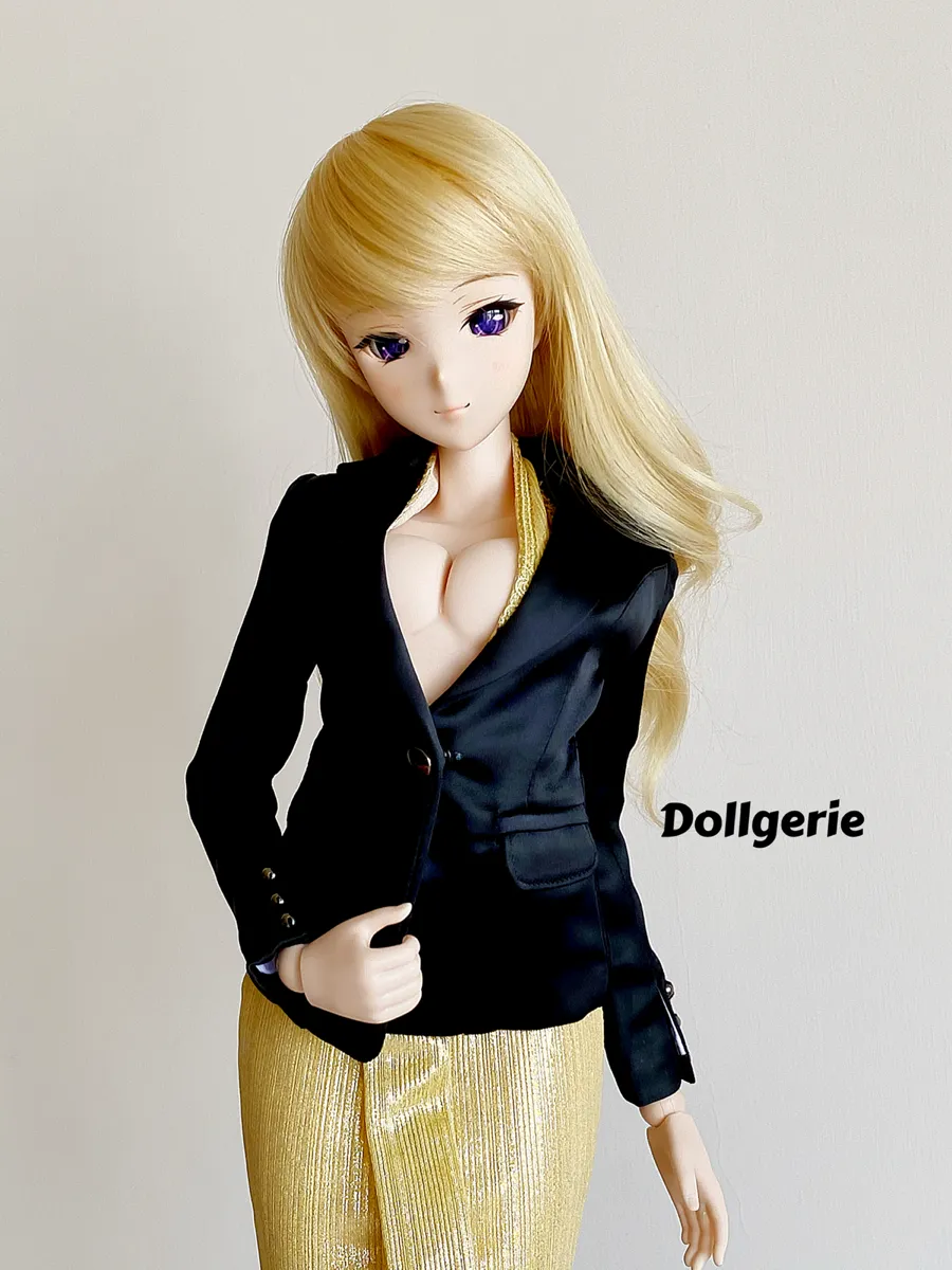 Satin Black Suit Blazer for SmartDoll