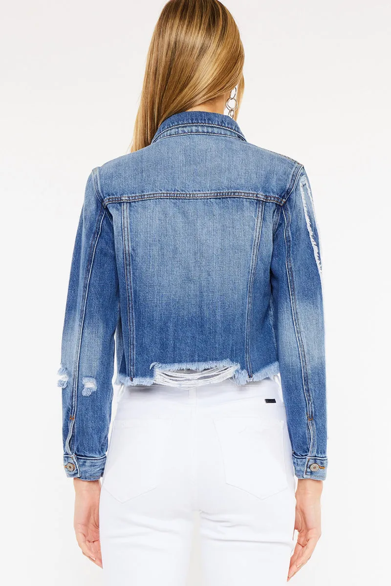 Sawyer Distressed Denim Jacket