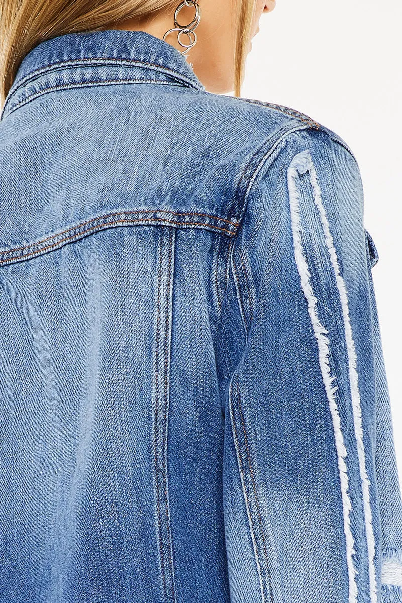 Sawyer Distressed Denim Jacket