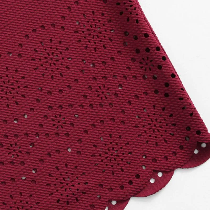 Scalloped & Laser-Cut Pencil Skirt
