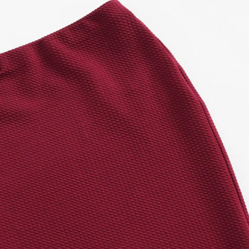 Scalloped & Laser-Cut Pencil Skirt