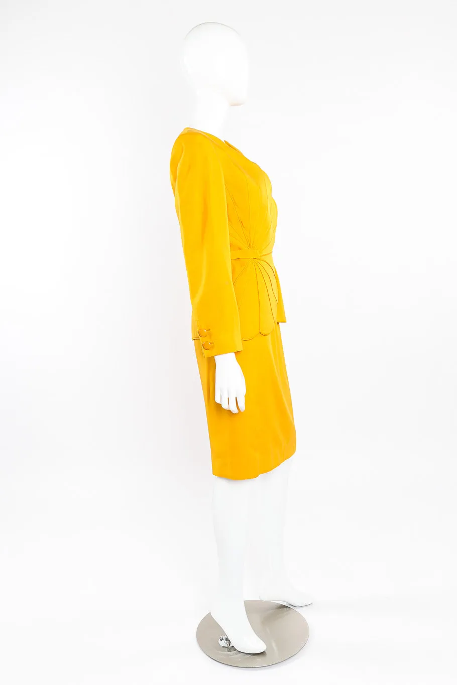 Scalloped Jacket and Skirt Set