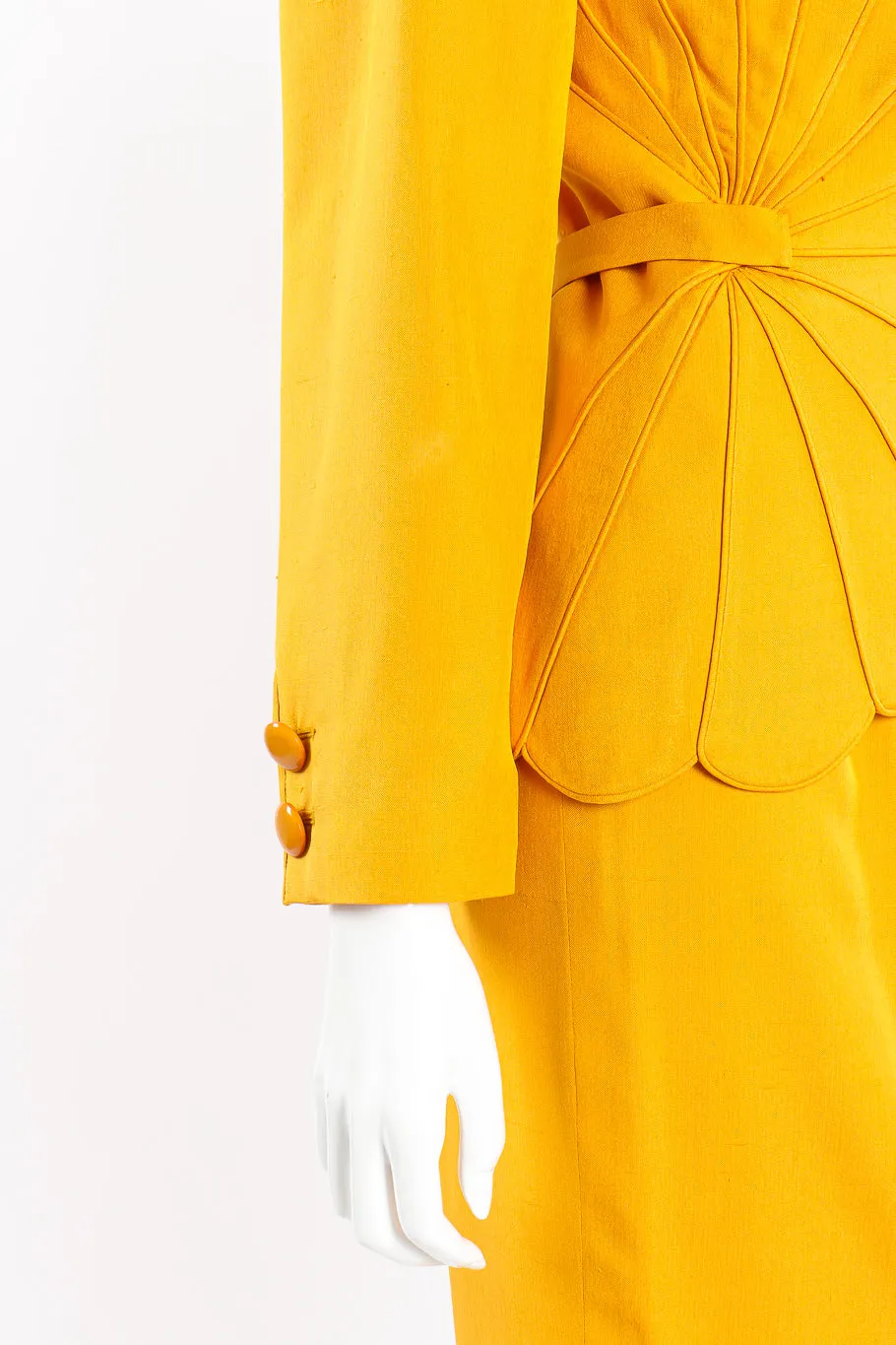 Scalloped Jacket and Skirt Set