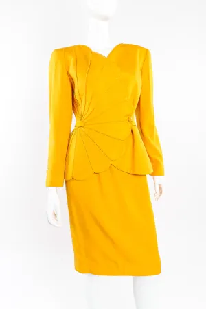 Scalloped Jacket and Skirt Set