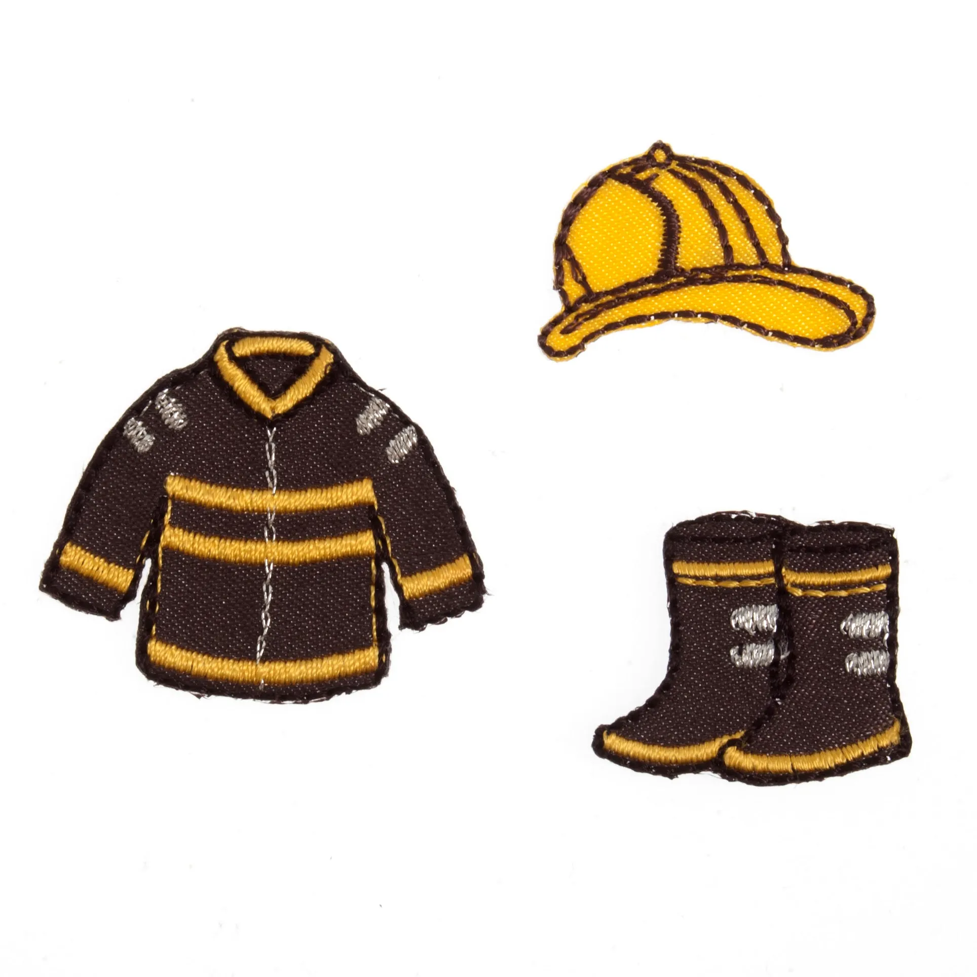 Sew On Motifs Lace Jeans Dresses Garments Appliques Patches 2.4 cm -Fireman Suit
