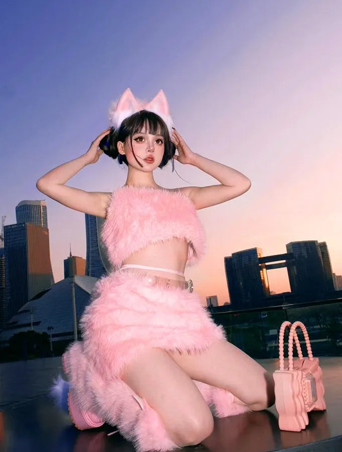 SEXY FOX FUR SUIT UB98232