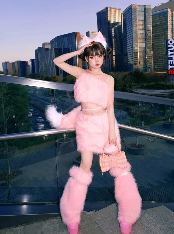 SEXY FOX FUR SUIT UB98232