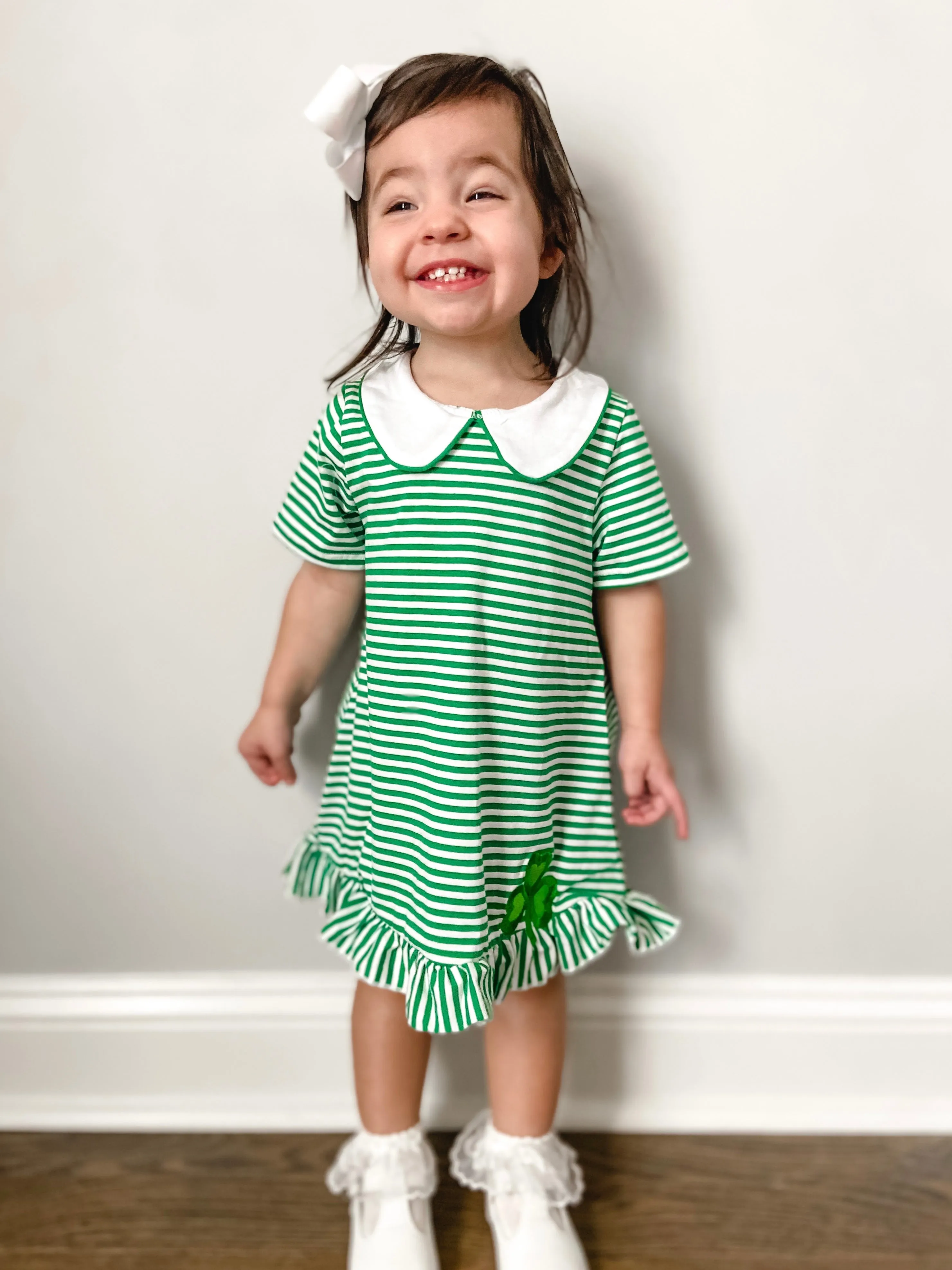Shamrock Appliqué Dress