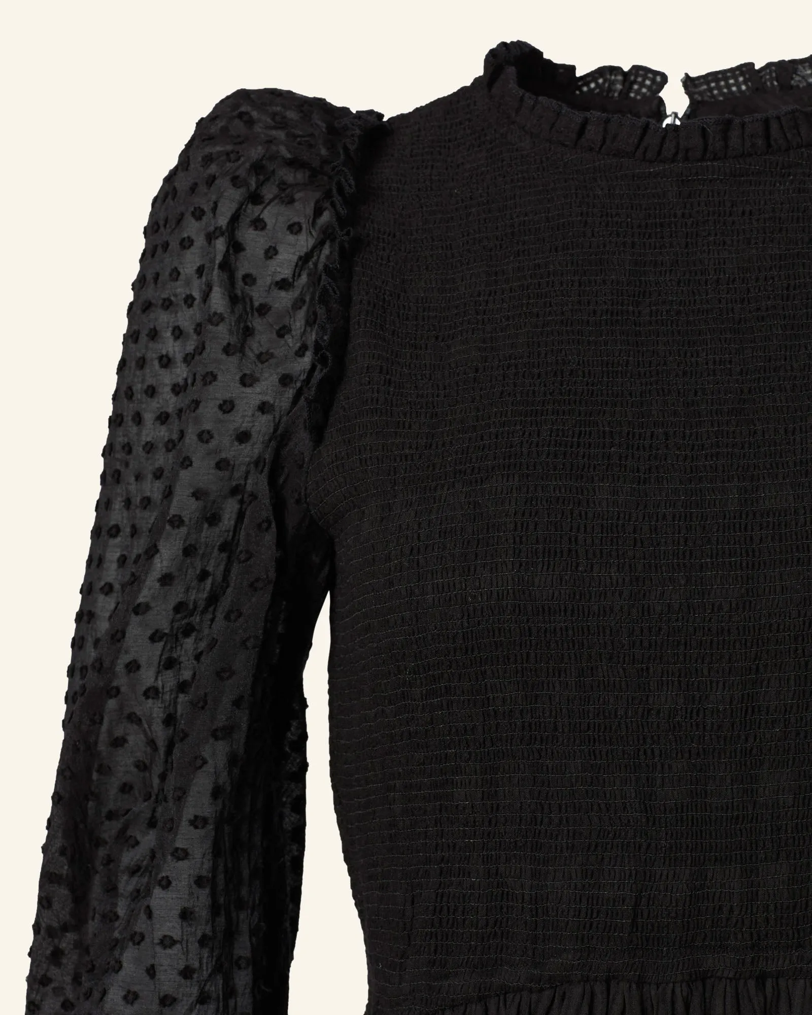 Shelby Noir Ruffle Dress