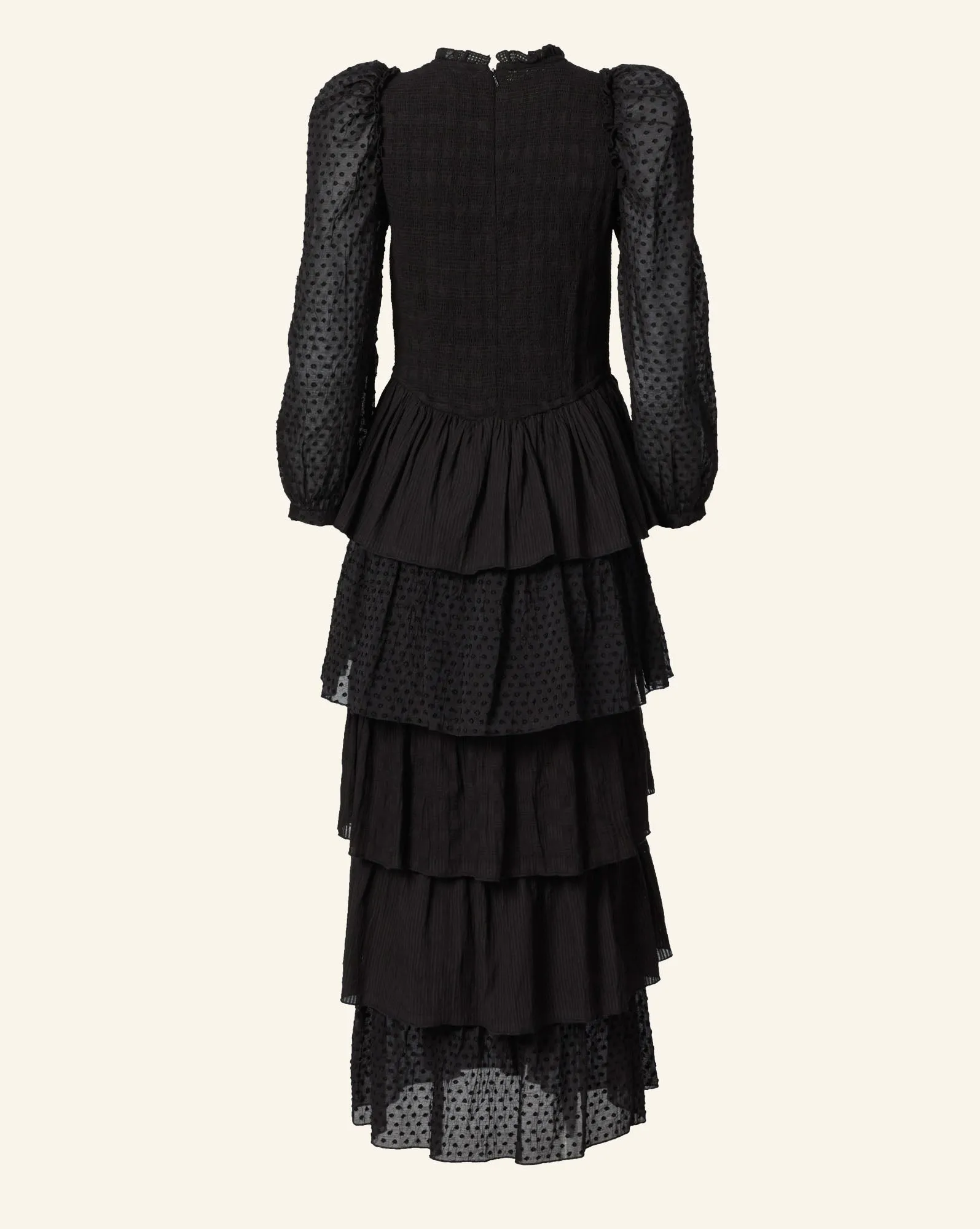 Shelby Noir Ruffle Dress