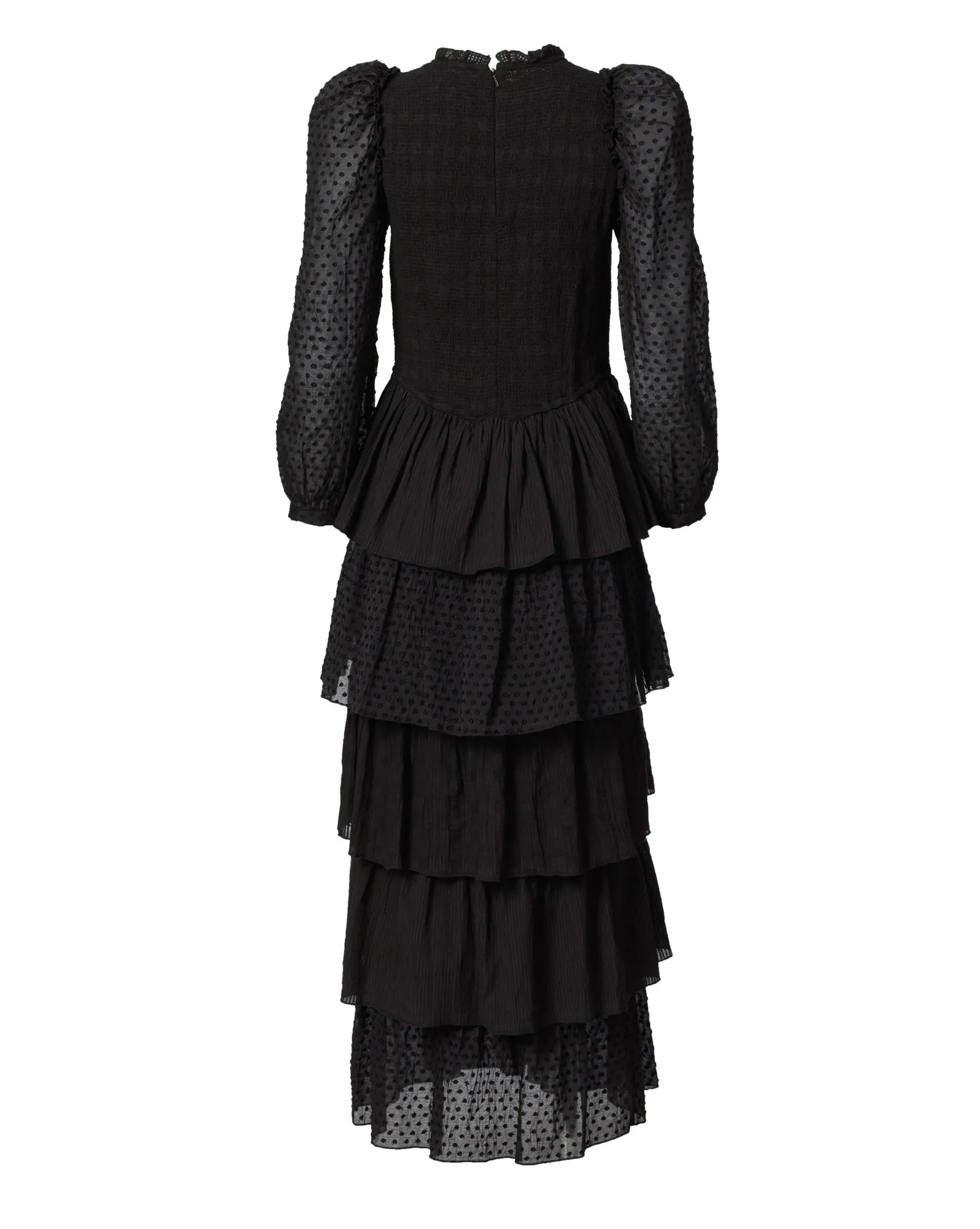 Shelby Noir Ruffle Dress