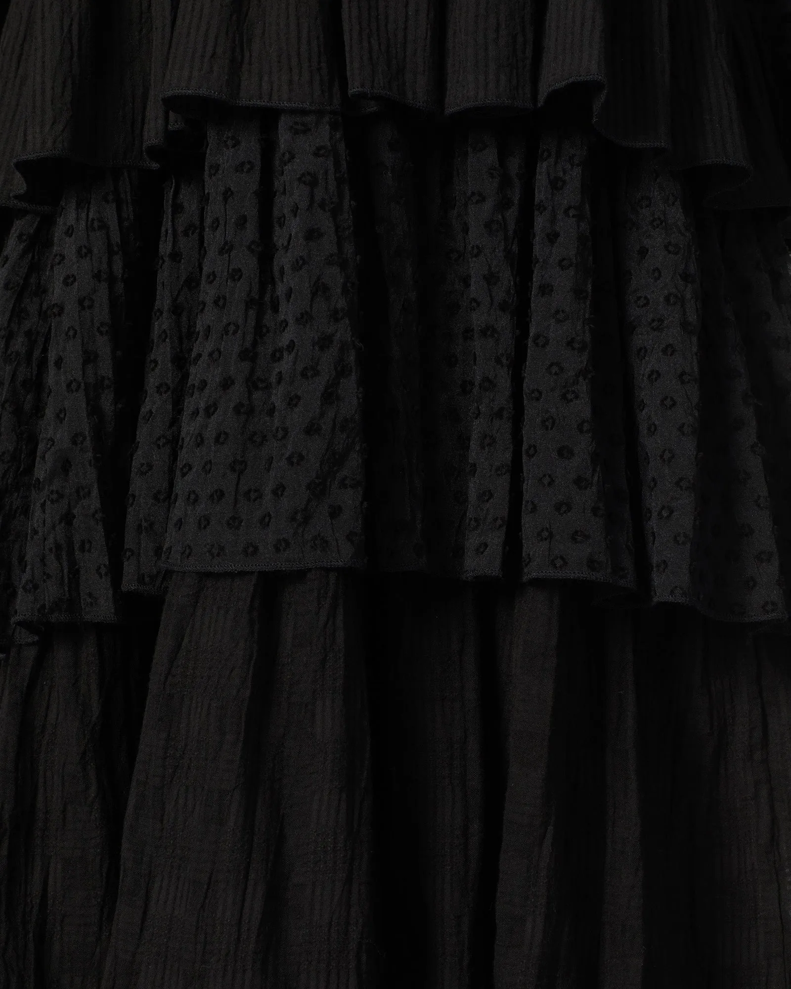 Shelby Noir Ruffle Dress