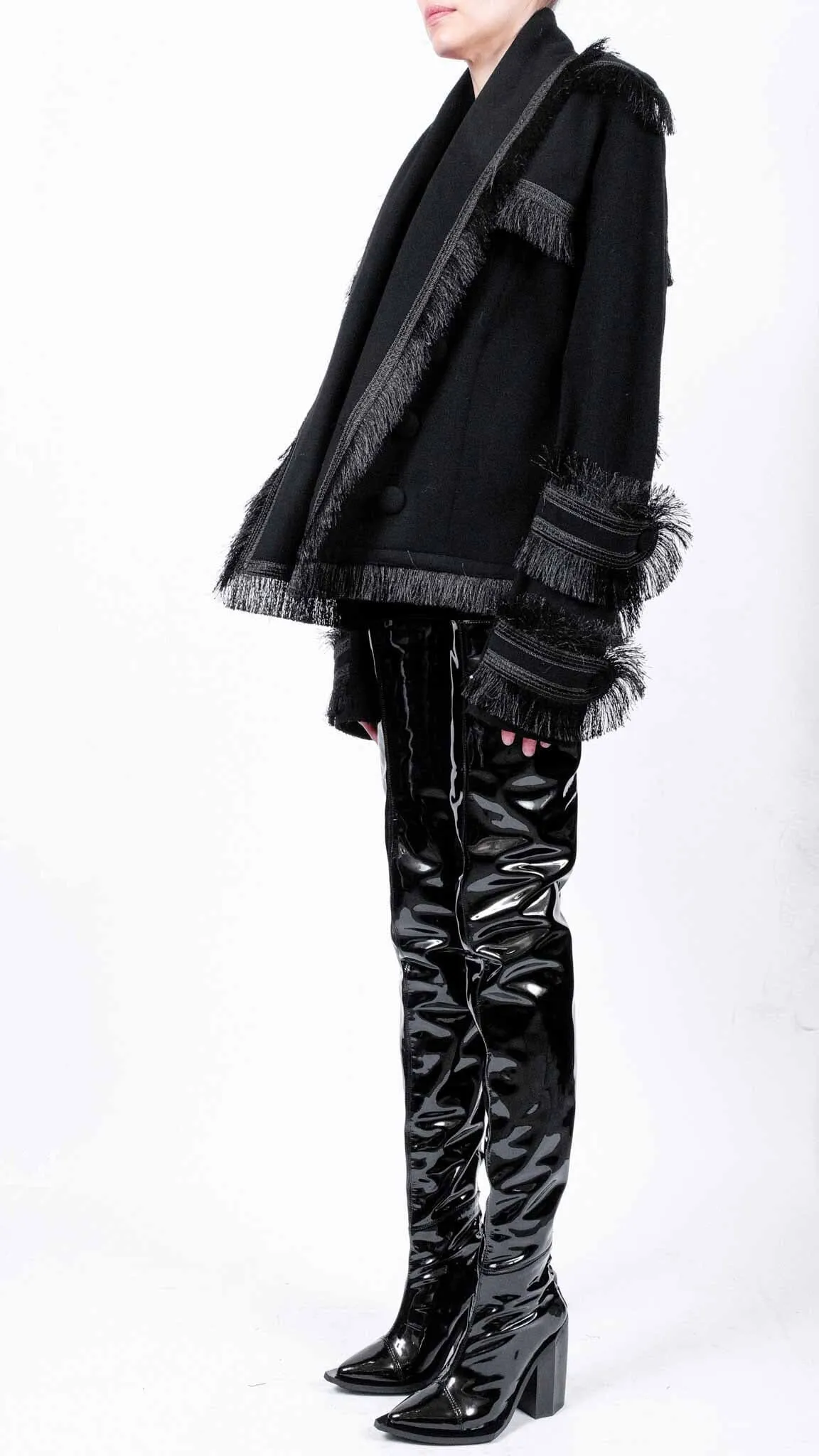 Short Coat with Fringes