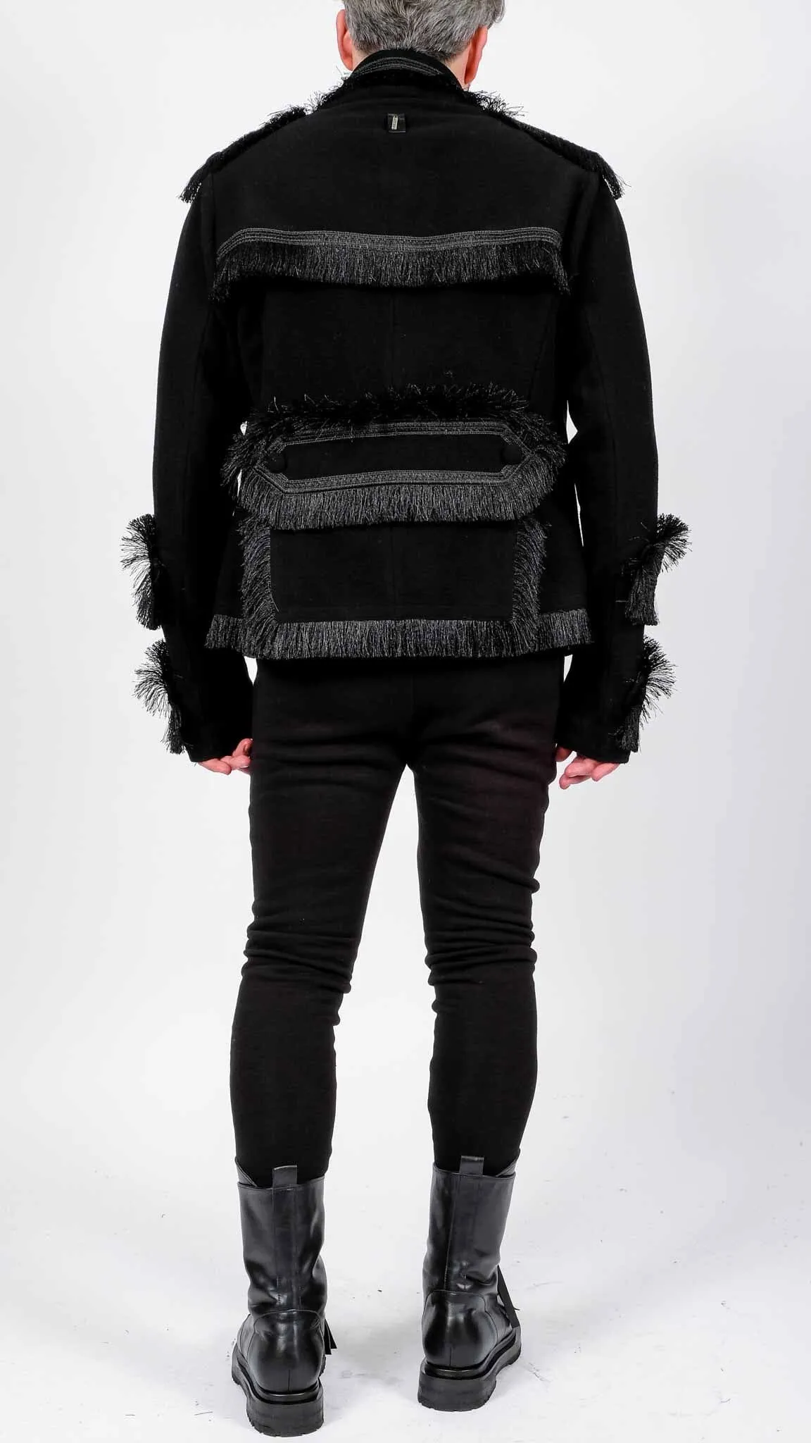 Short Coat with Fringes
