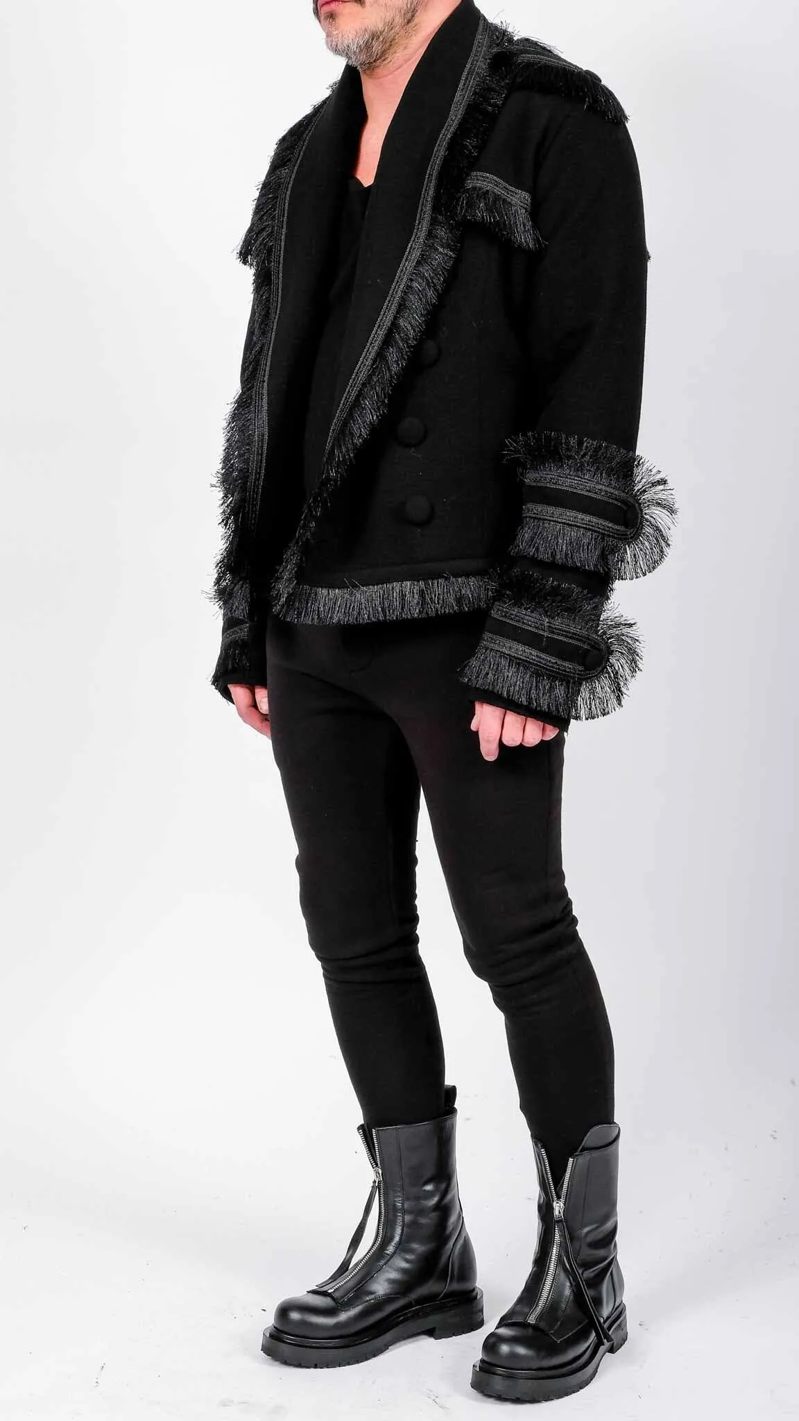 Short Coat with Fringes