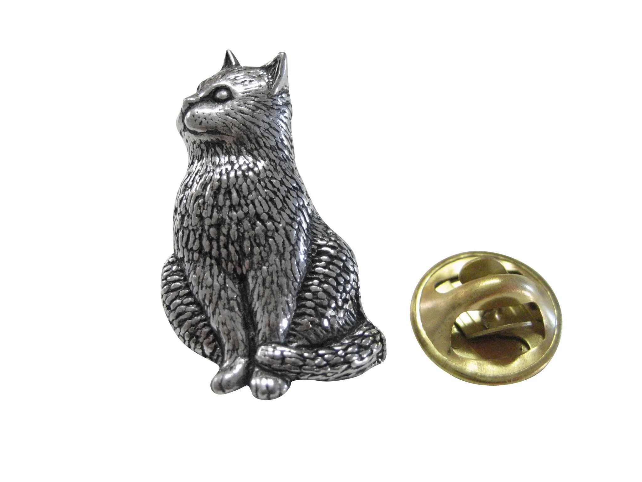 Sitting Cat Lapel Pin