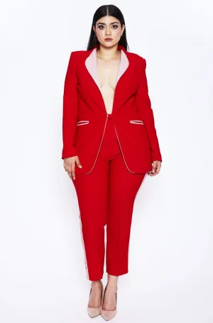 Smoking Suit in Red and Pink by Hebe Studio - RENTAL