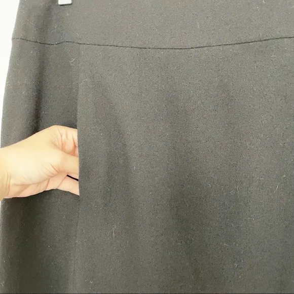 Sonia Rykiel Paris Black Wool Pencil Skirt 10