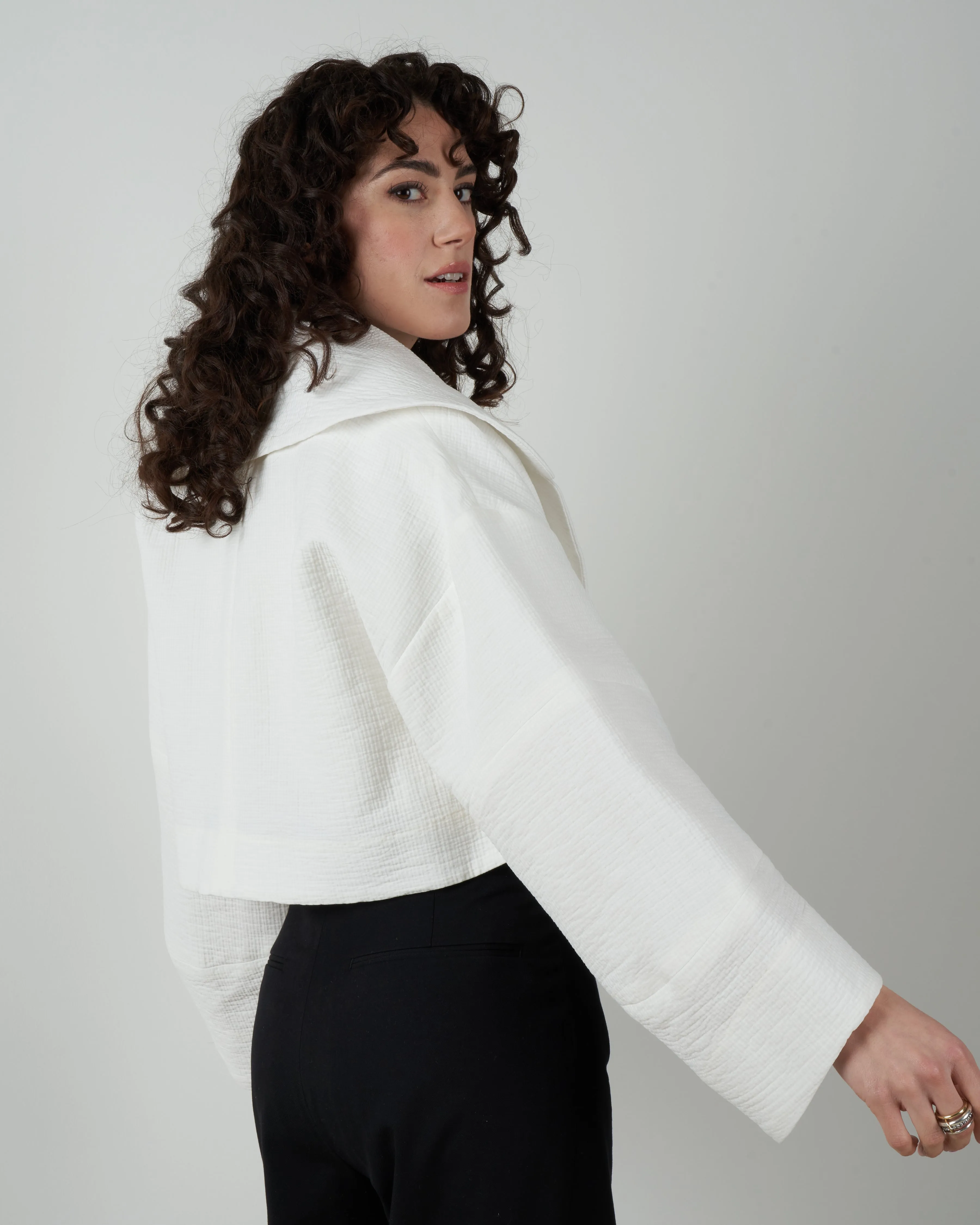 spiff jacket - white