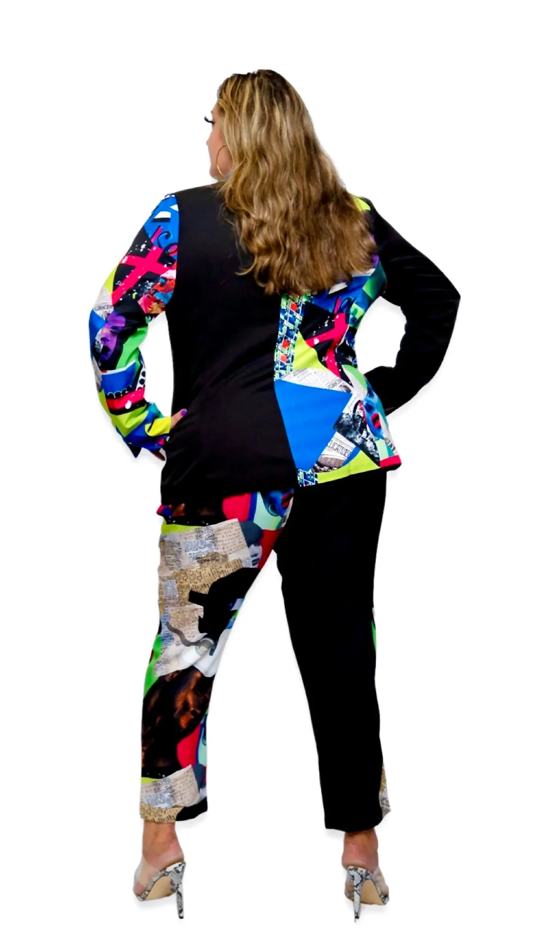 STOP THE PRESS SUIT (CURVY)