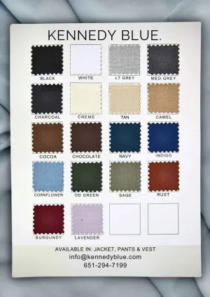 Suit Fabric Swatch Page