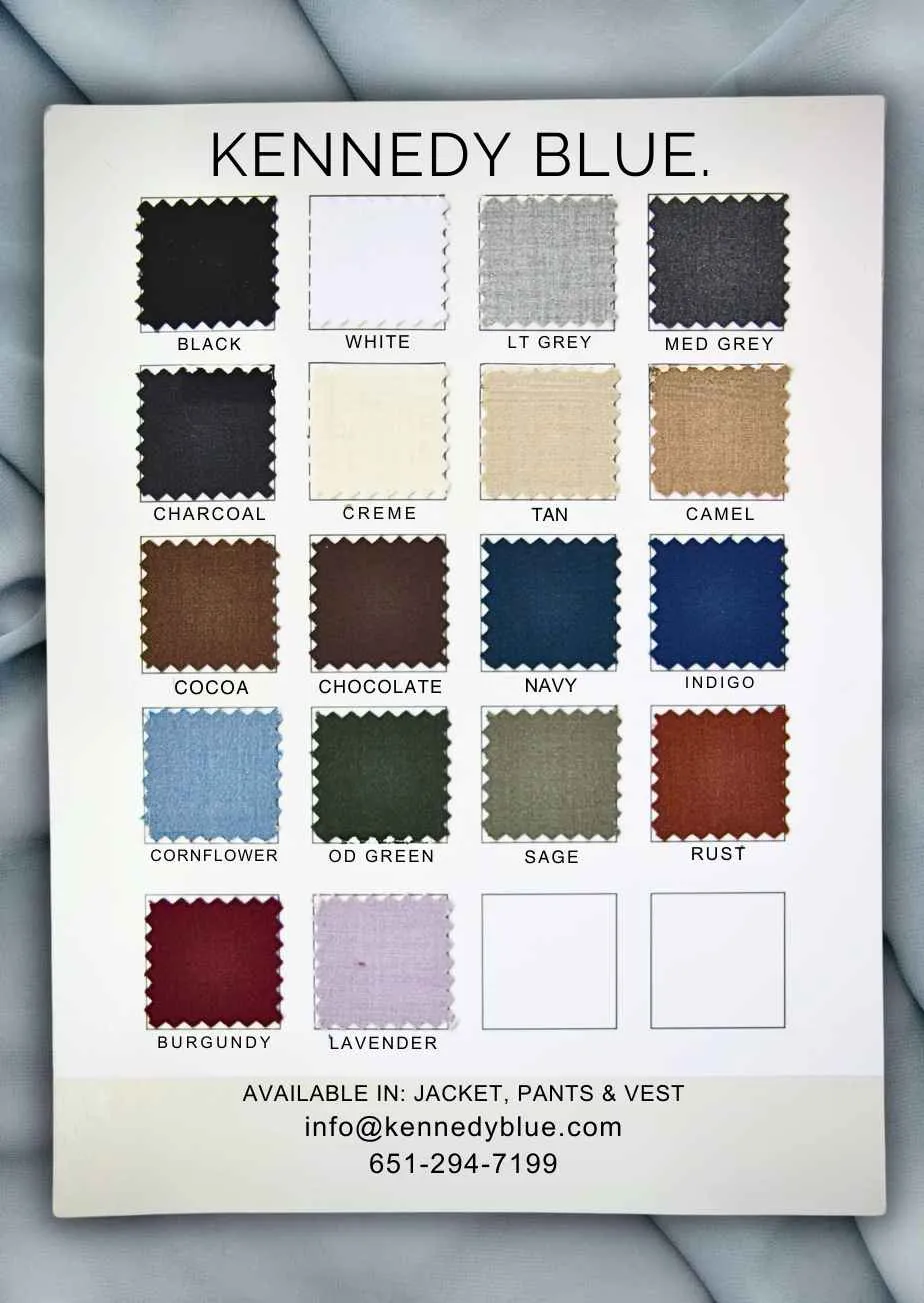 Suit Fabric Swatch Page