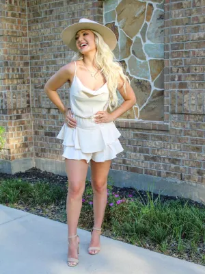Sweet as Frosting Ruffle Dress, Cream
