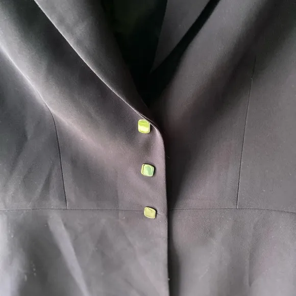 Tahari Arthur Levine Blazer Violet Snap Front Suit Jacket Lined Career M