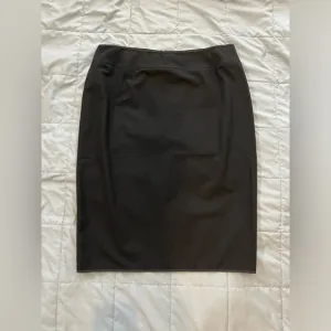 Tahari Pencil Skirt Double Zipper Back Black 14