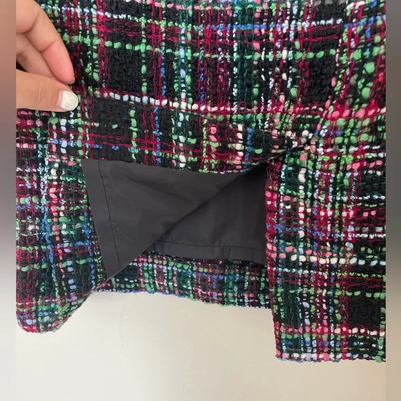 Talbots Petite Multicolored Wool Tweed Pencil Skirt Size 12P NWT