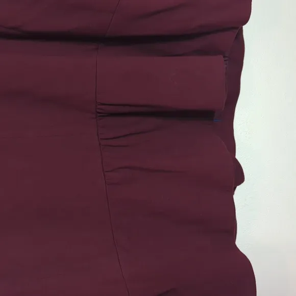 Talbots Womens Blazer Suit Jacket Maroon Wine Peplum Quiet Luxury Plus Size 22W